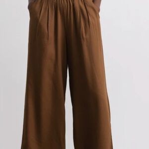 Ozma Of California Crop Wide Leg, Regen Silk Noil